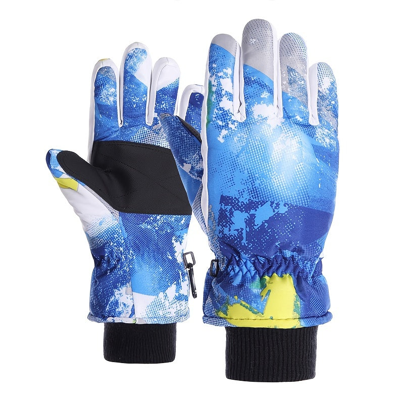 Kids Waterproof Winter Gloves for Sports Riding Skiing 8-14 Years Old