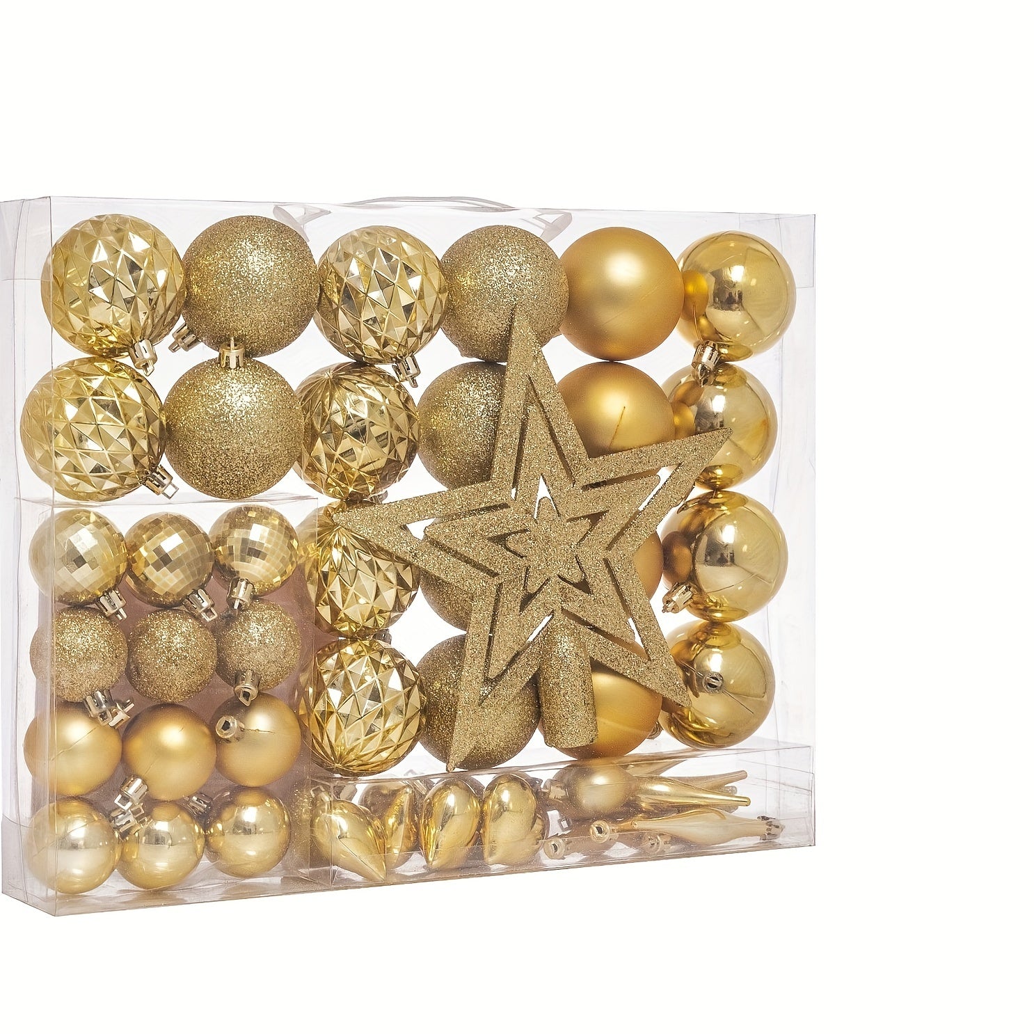 Christmas Halloween Gift Tree Top Star Love Hanging Ball Christmas Ball