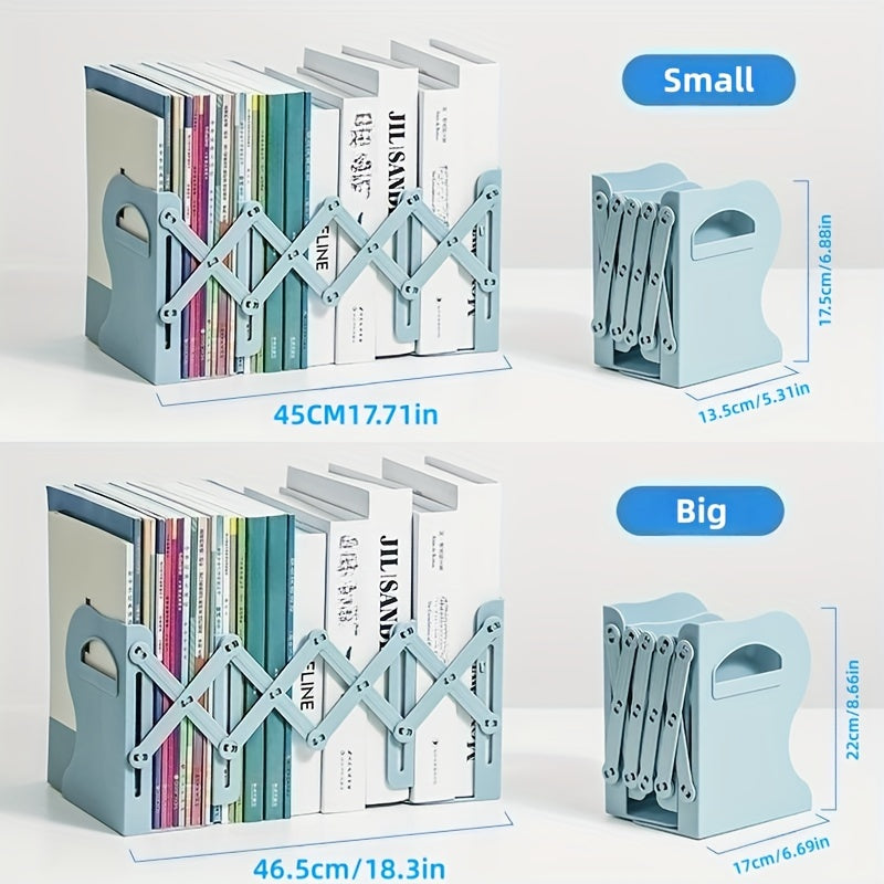 Retractable Bookshelf for Students, Desktop Bookcase, Folding Style, Tibetan