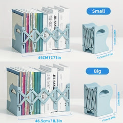 Retractable Bookshelf for Students, Desktop Bookcase, Folding Style, Tibetan