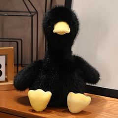 2pcs Realistic Yellow Plush Duck Stuffed Animal Soft Fluffy Toy for Boys & Girls