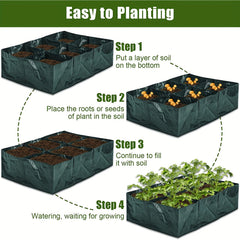 1pc Elevated Garden Flowerpot Fabric Bed 6 Mesh Raised Vegetable Growth Bags