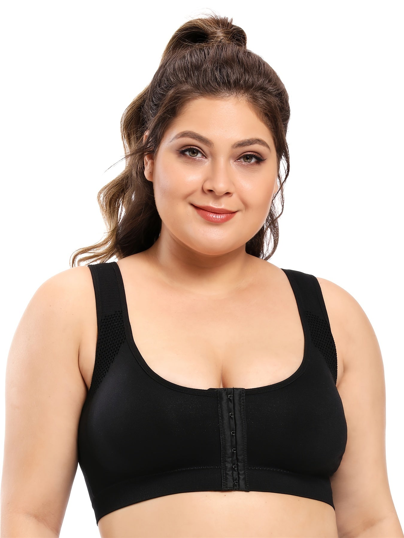  Seamless Sports Bra Women's Plus Back Support Top