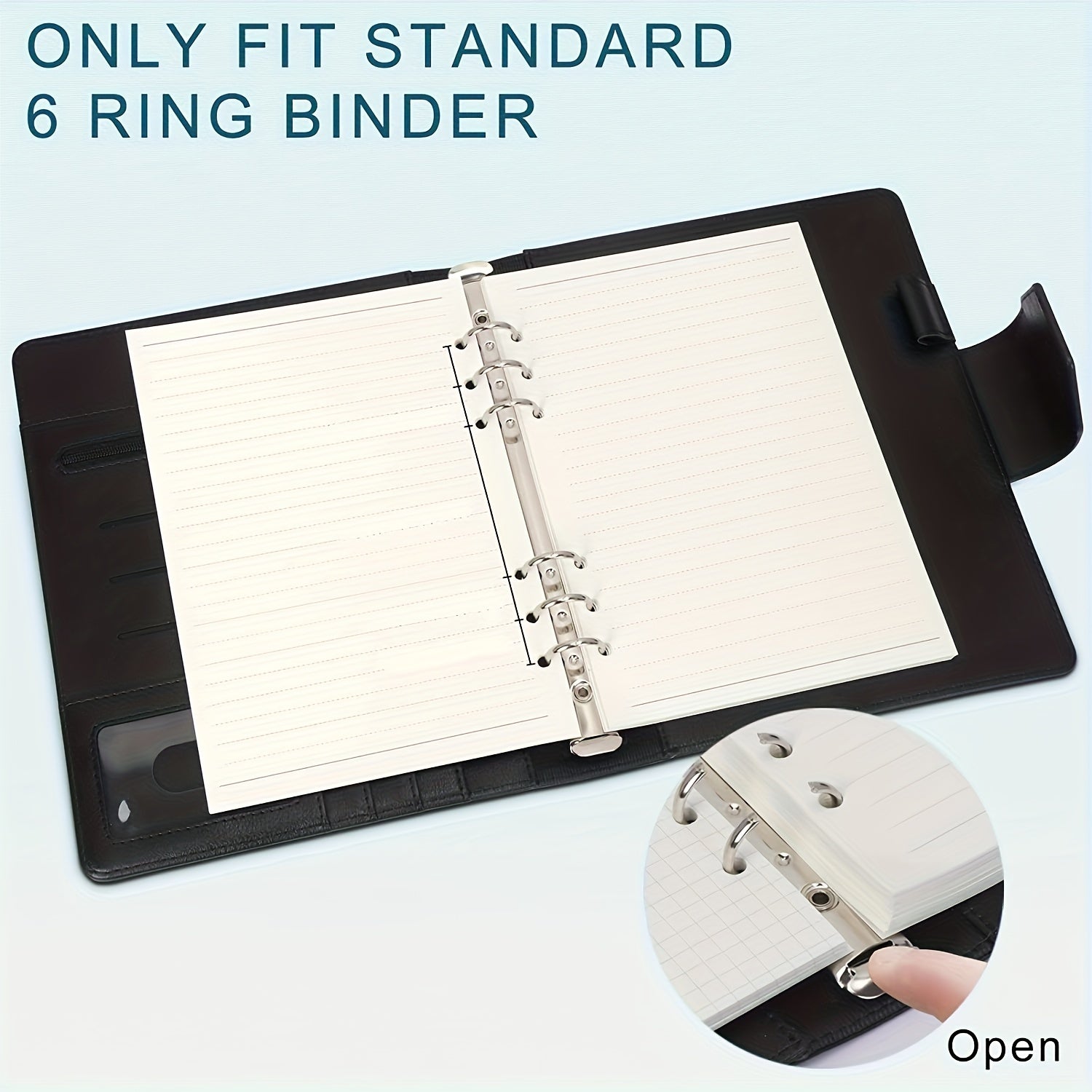 A5 Filler Paper 6 Hole Punched 100gsm Lined 100 Sheets