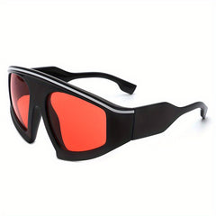 MegaRacer Retro Shield Oversized Sunglasses