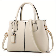 Classic Tote Satchel Bag Solid Shoulder Bag All Match Crossbody Bag