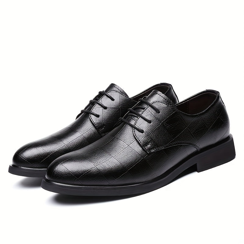 Men's Plaid Print Oxford Shoes Size 13