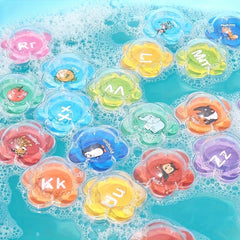 10pcs Floating Bath Learning Toys Alphabet & Number Animal Water Toy Set