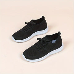Women's Leisure Running Shoes Flying Woven Casual Walking Shoes