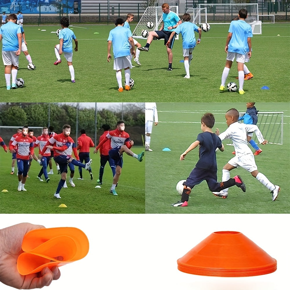 10pcs Soccer Training Marker Discs - Football Training Equipment