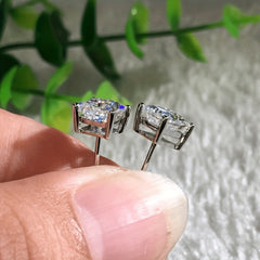 Men's Moissanite Stud Earrings