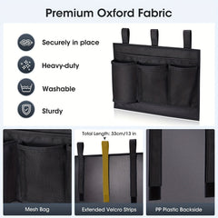 Bedside Caddy Hanging Storage Organizer for Beds - Remote Phone Holder