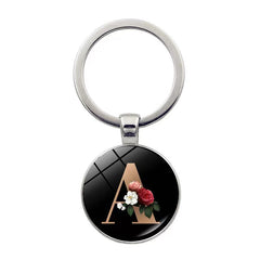 Crystal Gem Flower Key Chain Pendant for Women