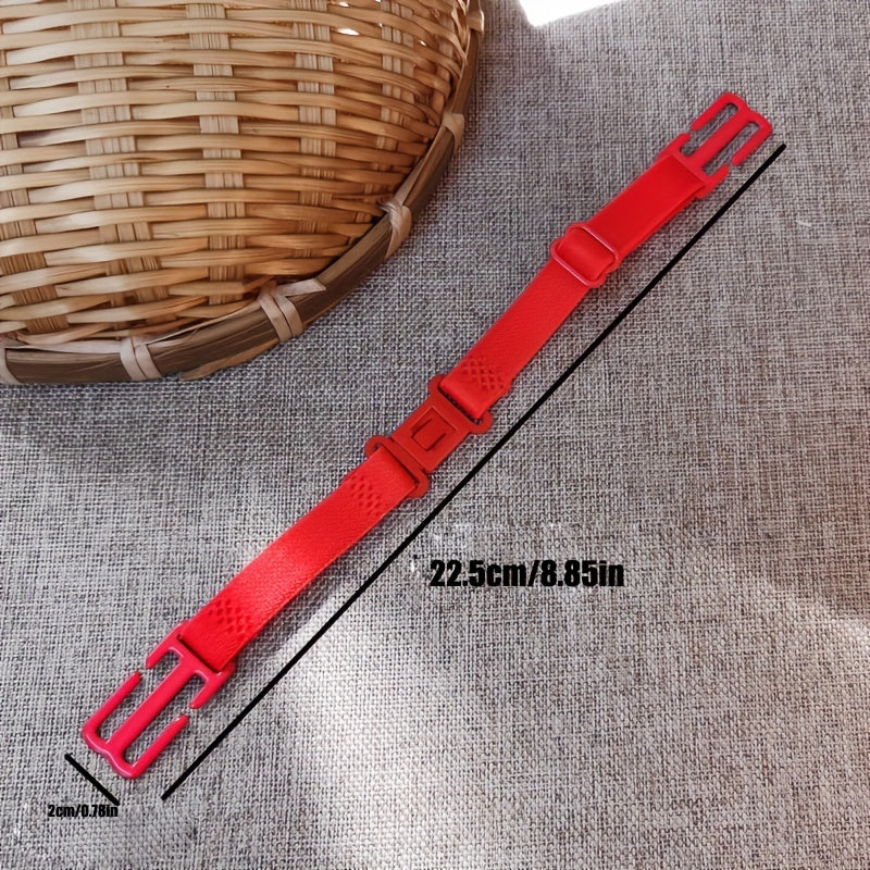 Solid Bra Straps With Buckle Elastic Non-slip Bra Straps