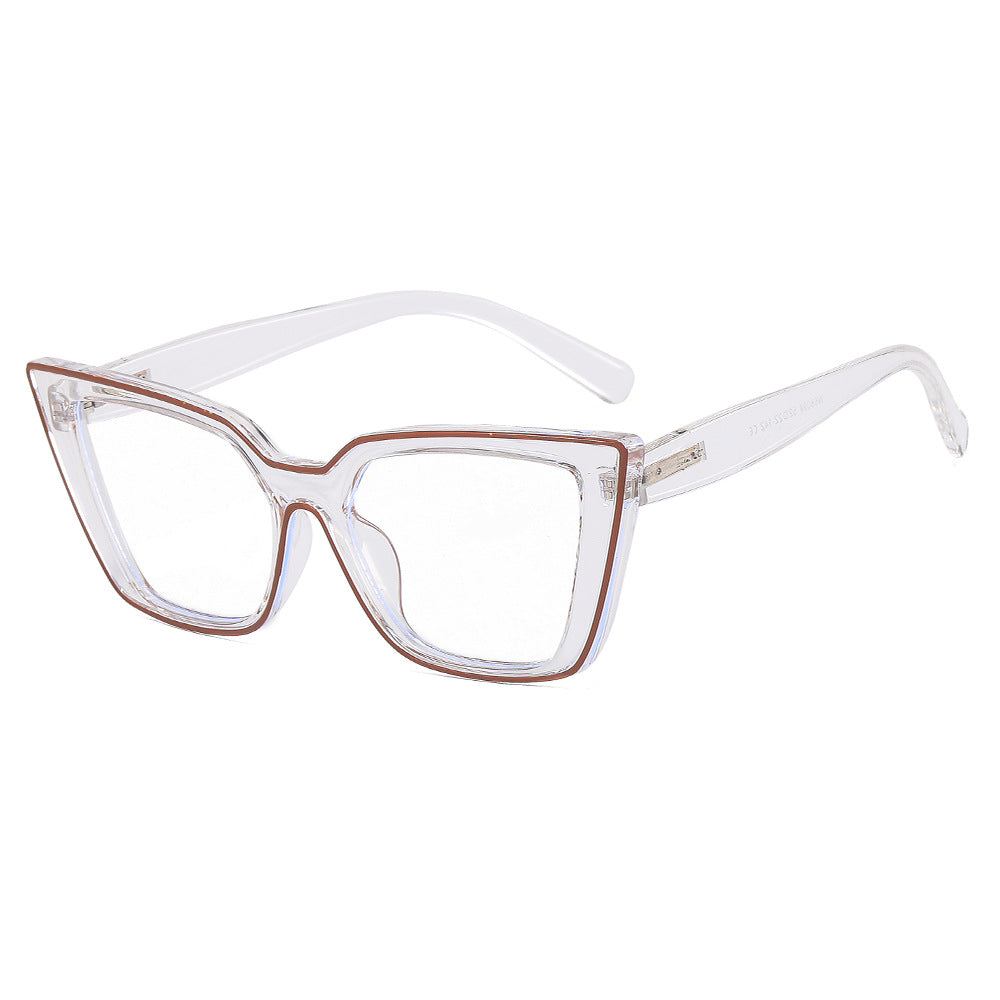 Clear Lens Cat Eye Eyeglasses Transparent Frame Vintage Glasses