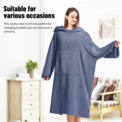 Mutao Surf Poncho Changing Robe Soft Unisex Hooded Bathrobe for Swimming