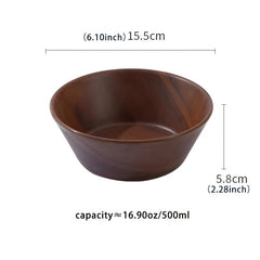 Japanese Style Wood Grain Plastic Tableware Set - Durable and Easy to Clean