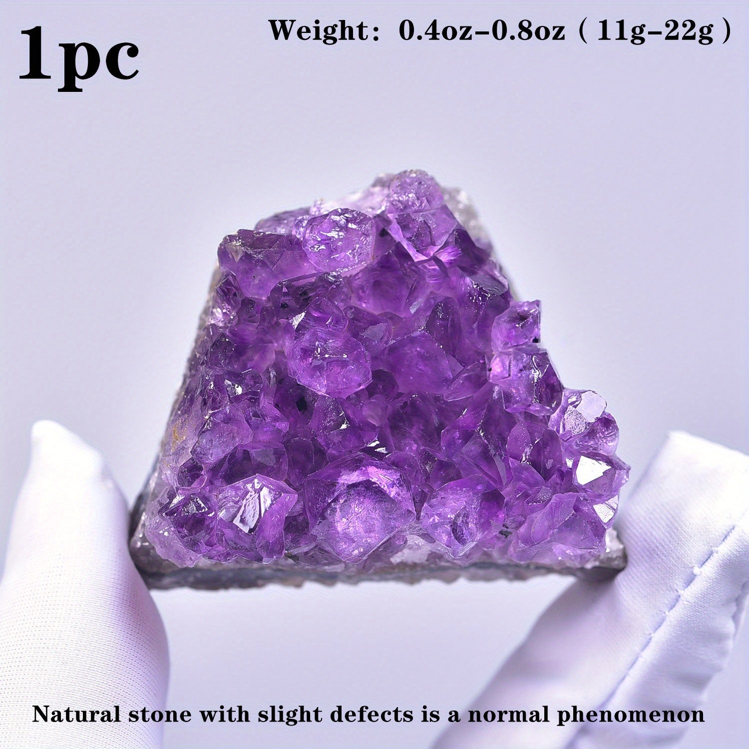 Amethyst Cluster Mineral Specimen Oriental Mysterious Gemstone DIY Jewelry