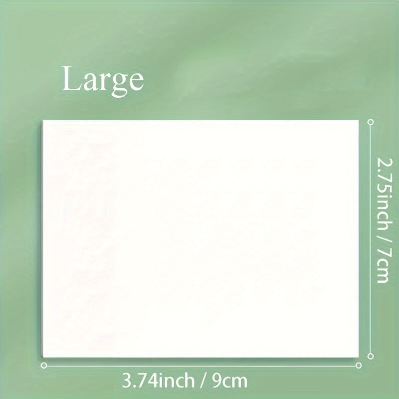 100 Sheets Transparent Sticky Notes for Notebooks Diaries School Office Supplies