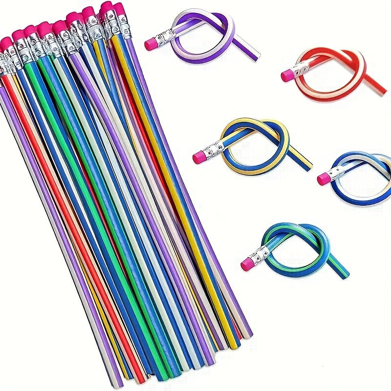 15pcs Bendable Pencils Kids Birthday Party Bag Filler Learning Toys