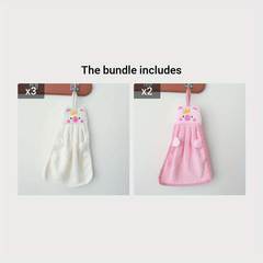 Cartoon Piggy Hand Towel Absorbent Quick Dry Bathroom Bedroom