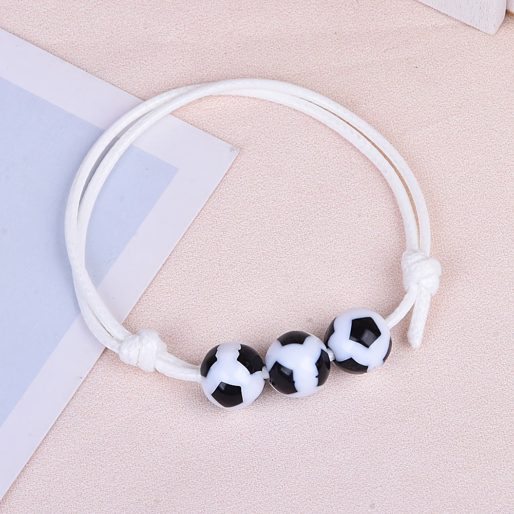 Boys Soccer Bracelet Adjustable Strap Football Accessory
