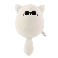 Cat Plush Toy with Glasses Stuffing Huggable Doll Stylish Plushie