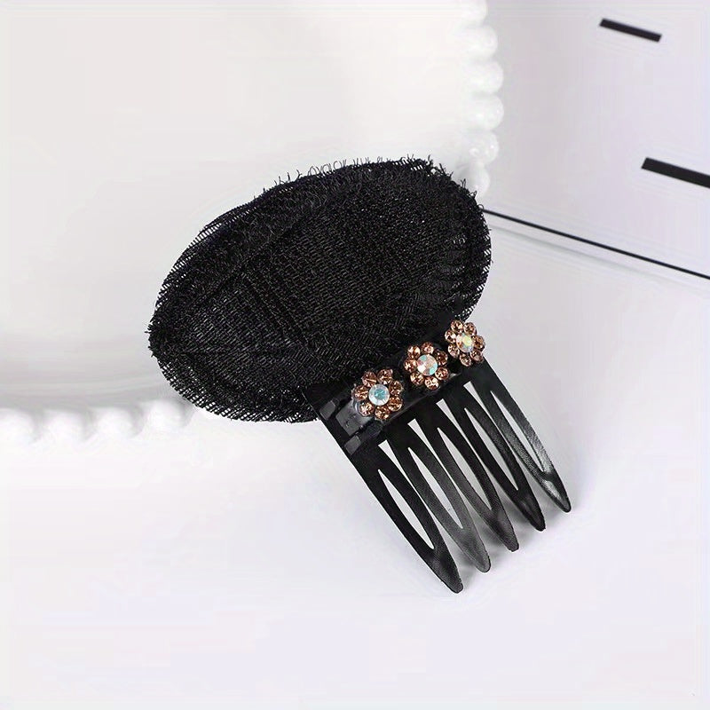 Women's Hair Comb with Cushion for Bangs Styling
