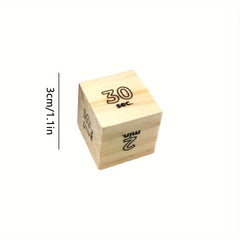 Wooden Right Angle Dice Home Sports Games Numbers Creative Dice
