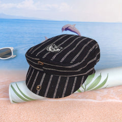 Striped Forward Hat Duck Tongue Hat For Boys