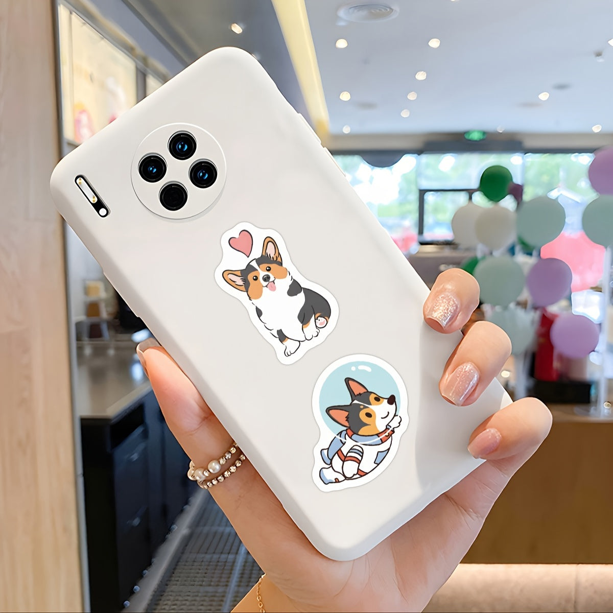 500pcs Corgi Stickers Roll Waterbottle Laptop Phone Decor