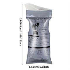 4pcs Portable Plastic Urine Bag Car Emergency Travel Pee Bags Odorless