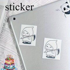 Cute Bear Luggage Sticker - Single Use Decal for Devices & Suitcases