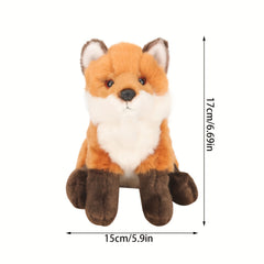 Emulational Fox Plush Toy for Kids - Birthday Gift Not Animal Fur