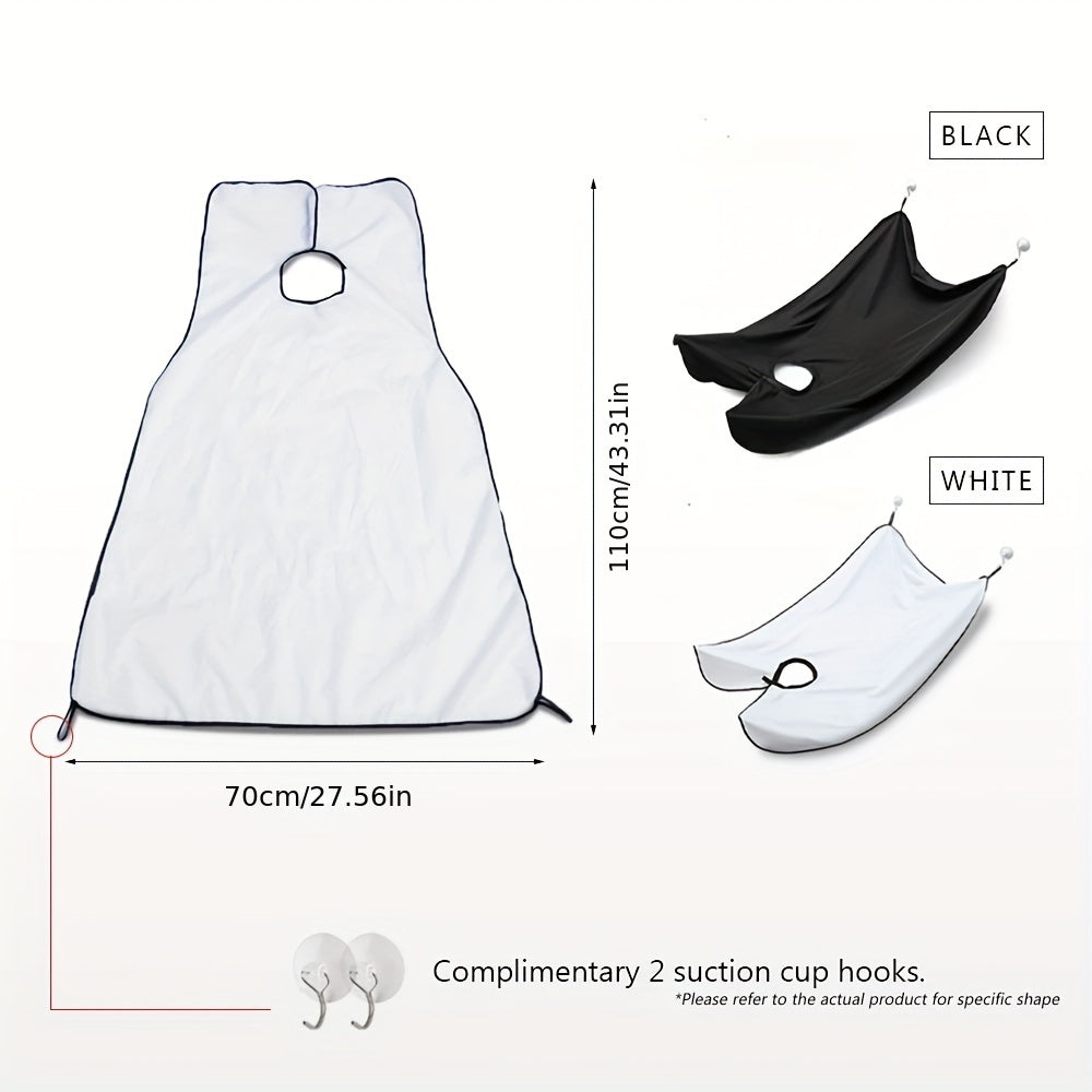 Men's Beard Scraping Shaving Bib with Extra Wide Tie