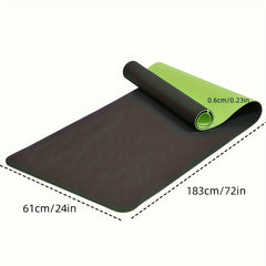 TPE Solid Yoga Mat Double Colors Non slip Fitness Mat