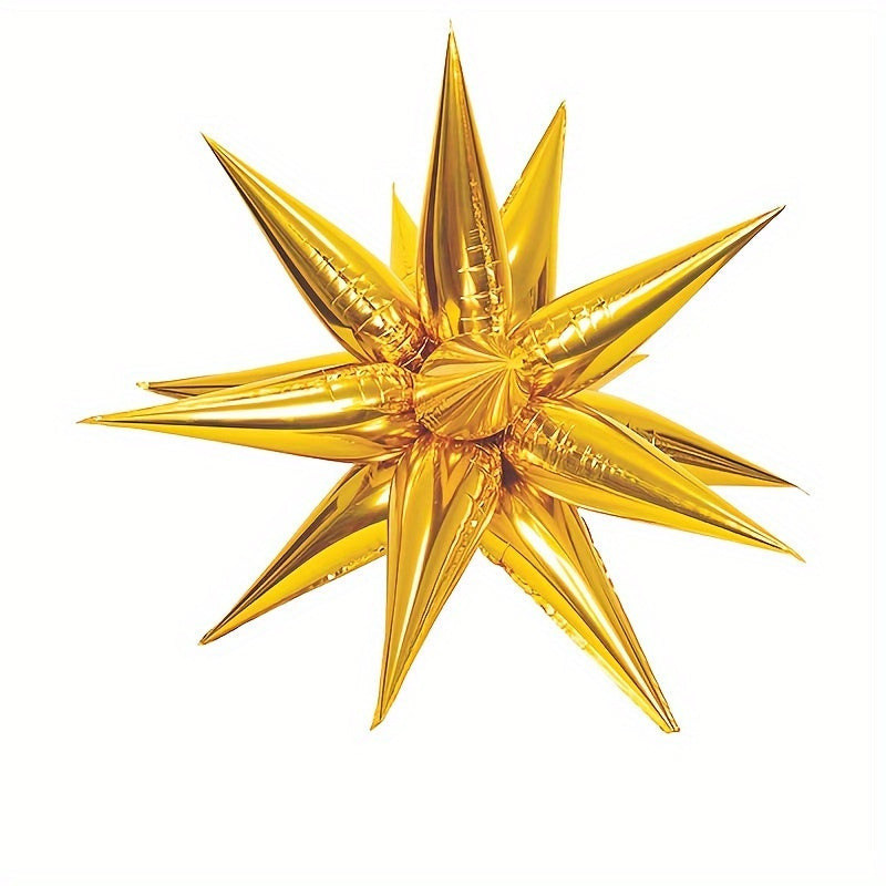 12pcs Exploding Star Water Drop Light Aluminum Film Balloon