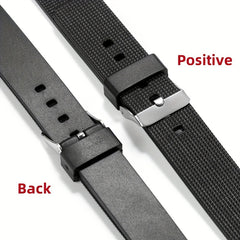 Silicone Band Strap Bracelet 16-26mm Men Women Sports Rubber Watch Band