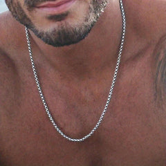 Men's Titanium Steel Necklace Hip hop Pendant with Chain
