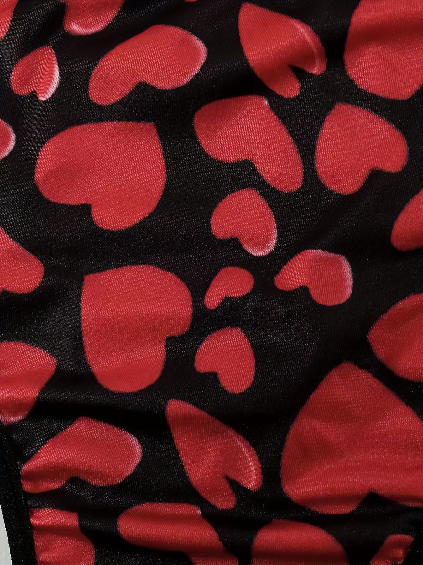  Heart Print Racer Back Sports Bra