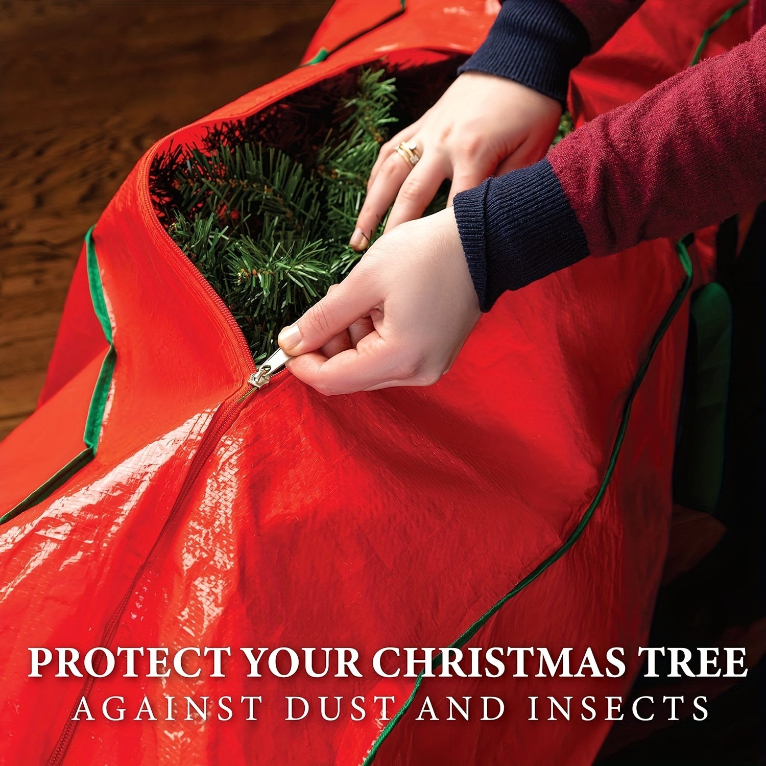 Christmas Tree Storage Bag Durable Waterproof Material Zipper Bag