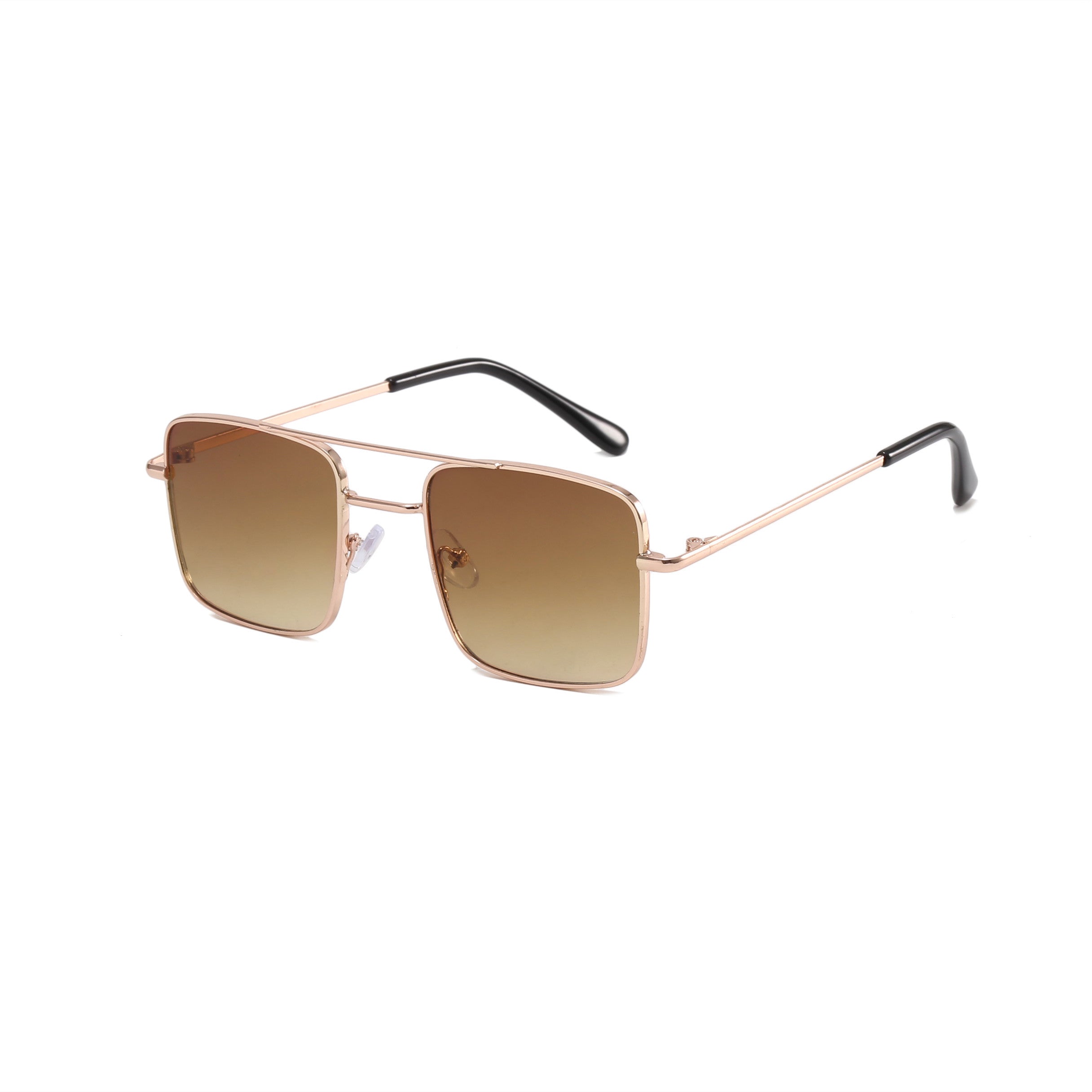 Retro Square Metal Sunglasses for Sun Protection