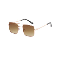 Retro Square Metal Sunglasses for Sun Protection