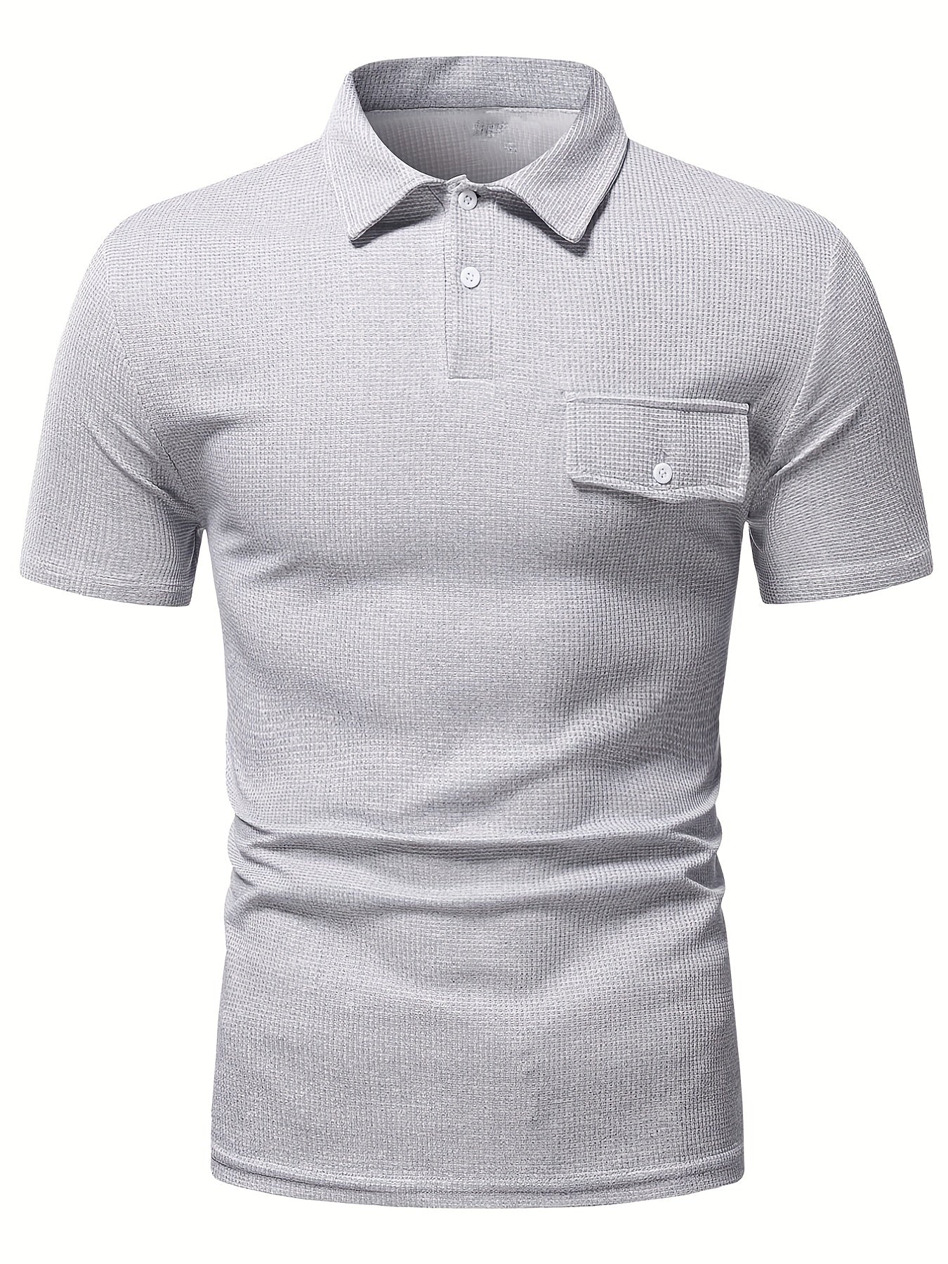 Men's Summer Polo Shirt With Flap Chest Detail