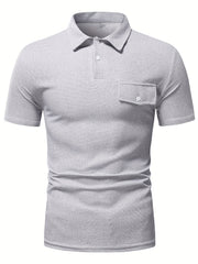 Men's Summer Polo Shirt With Flap Chest Detail