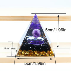 Amethyst Natural Crystals Orgone Pyramid Healing Reiki Chakra Energy Meditation