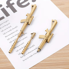 2pcs Machine Gun Shaped Ballpoint Pen Office Supplies