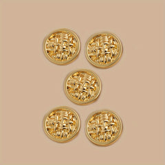 Metal Fried Dough Twists Hand Sewing Button Coat Woolen Cloth Decoration