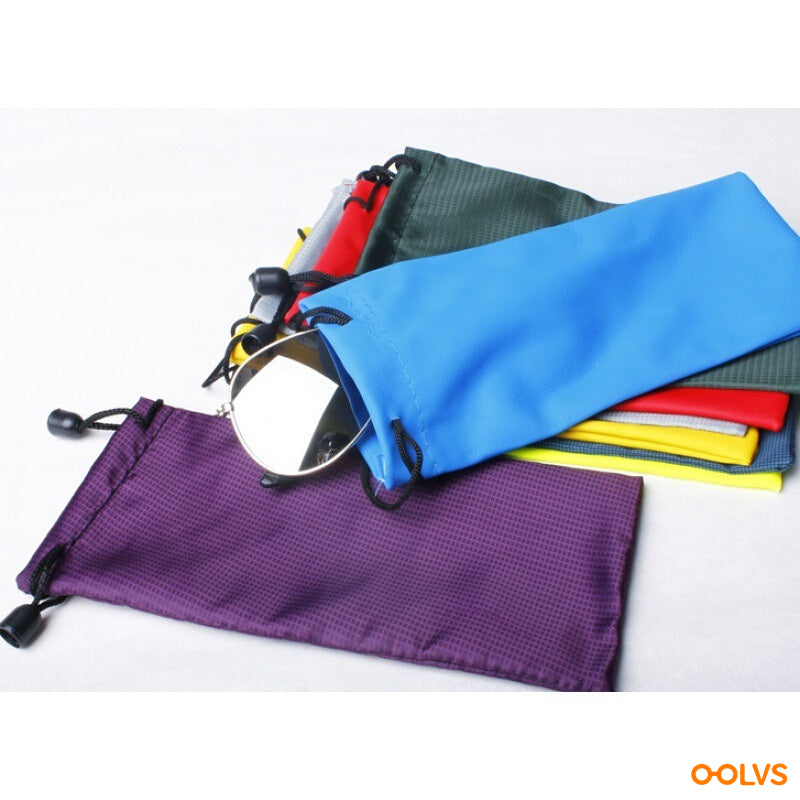 5 Pcs Sunglasses Microfiber Pouch Waterproof Storage Bag Glasses Cleaning Bag