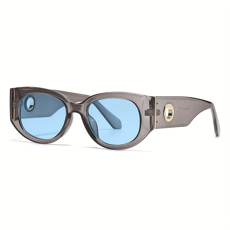 Round Sunglasses For Women Men Hollow Temple Glasses UV400